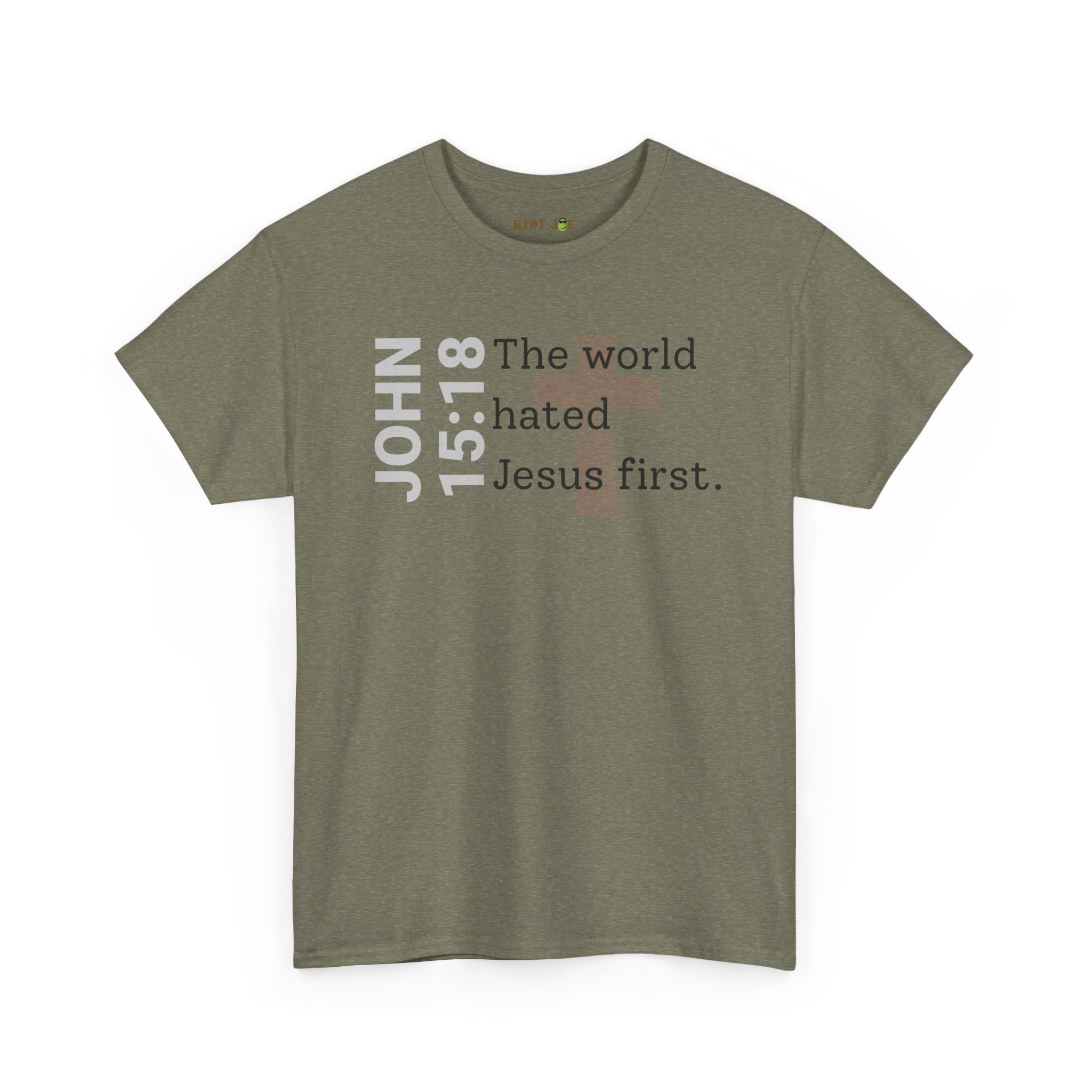 Christian T‑Shirt "John 15:18 - The world hated Jesus first" - Image 16
